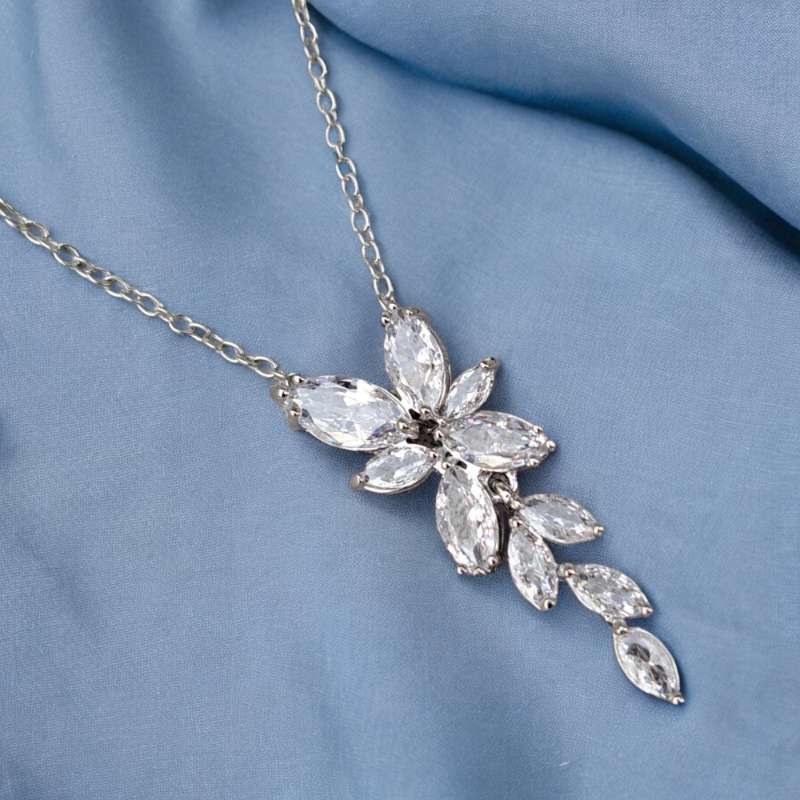 Biżuteria Srebrny Komplet Ślubny Elegancki z Cyrkoniami JIMENA Kod producenta dest1