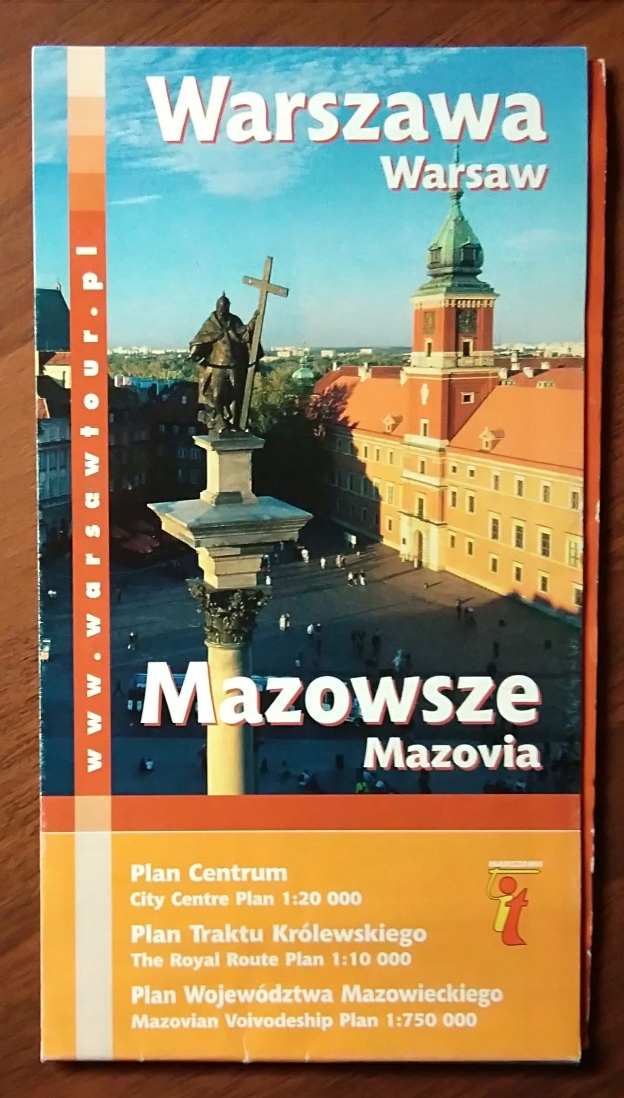 WARSZAWA plan miasta MAZOWSZE mapa 2003 r.