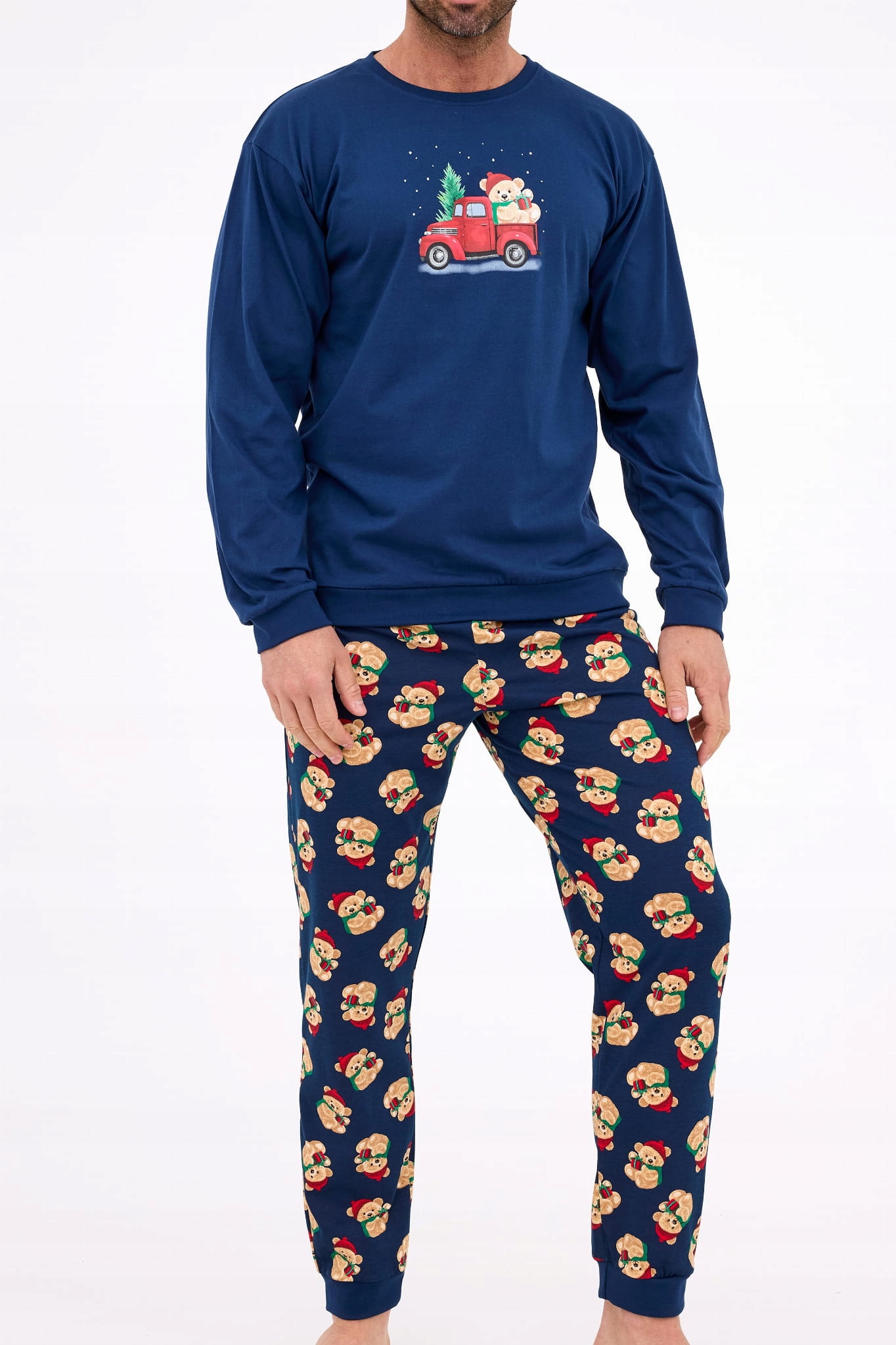 Vánoční pánské pyžamo Cornette 115/290 Teddy 2 [Velikost S]