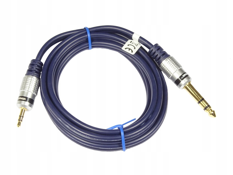 Kabel Jack 6.3 stereo Jack 3.5 stereo wtyk MK68 Vitalco 1m