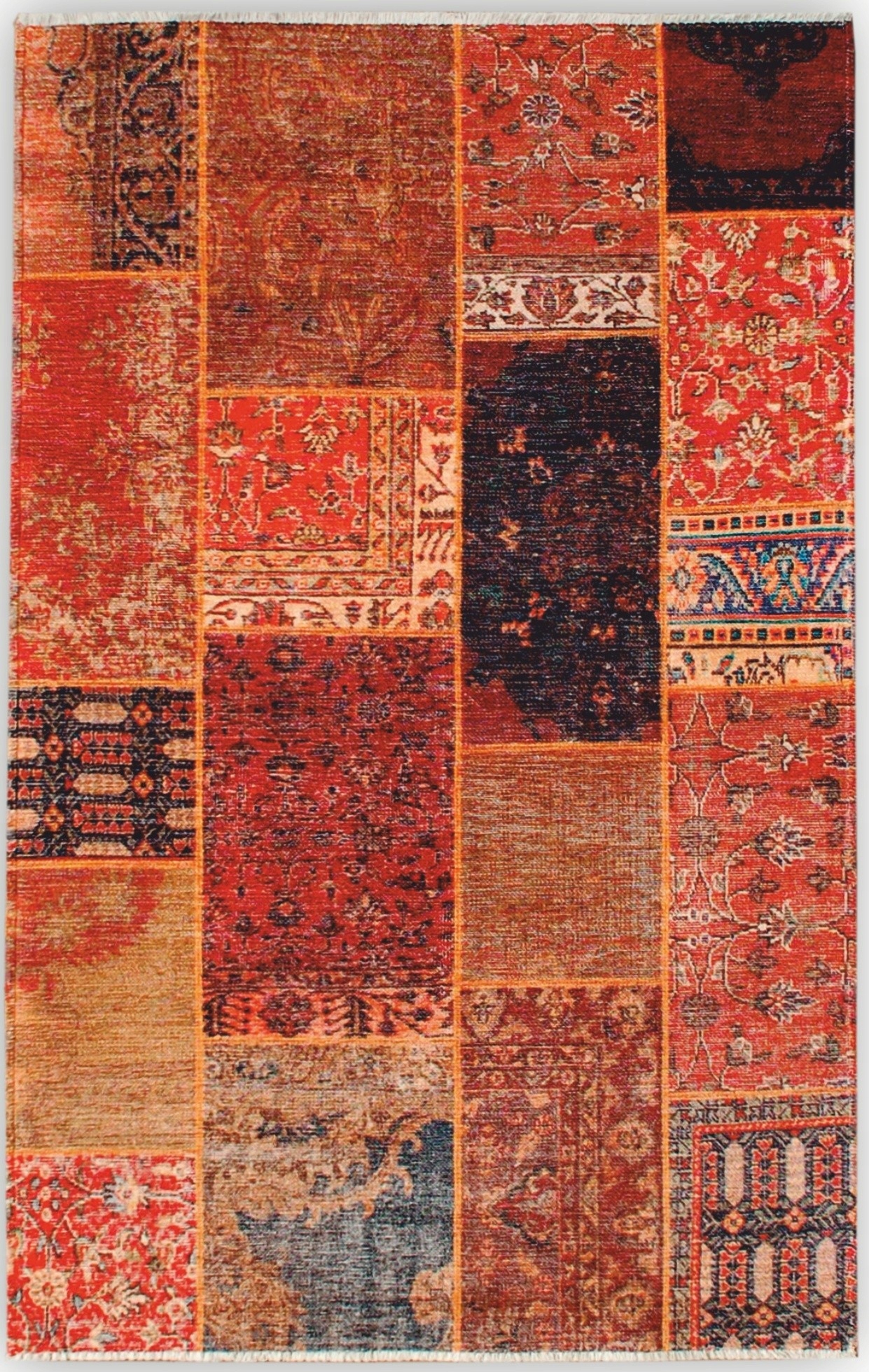 Koberec Pescara 160x230 Vintage Patchwork Moderní měkký do obývacího pokoje