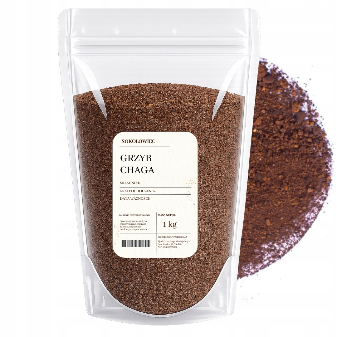 Grzyb chaga krojony 1 kg Adaptogeny