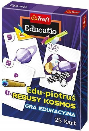 Karty Edu Piotruś Rebusy Kosmos Trefl, Muduko-Zdjęcie-0