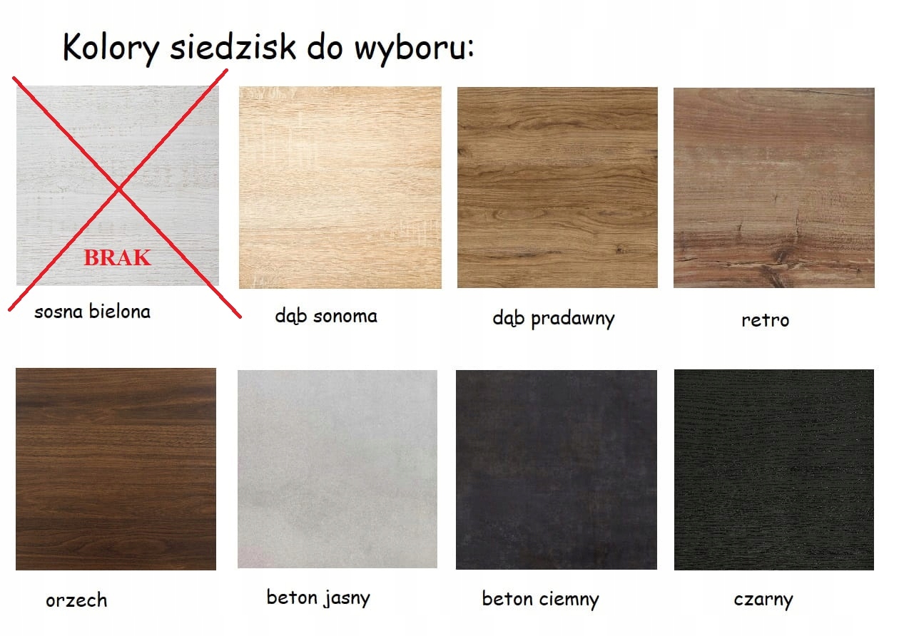 Stołek kuchenny loftowy czarny+olcha taboret 18mm Marka Mados