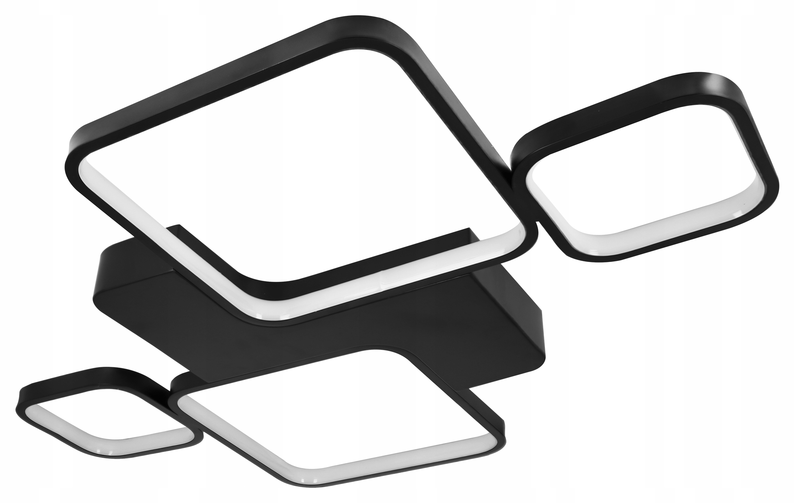 Led závesná stropná lampa moderná, 3 farby, čierna, nástenná 128 W, luster