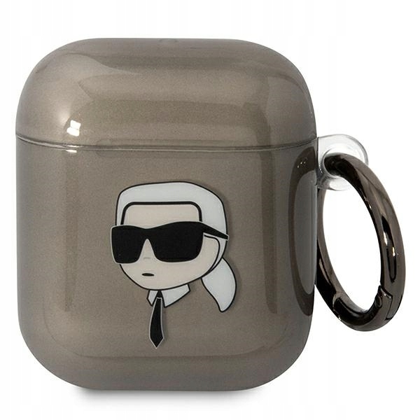 Etui Karl Lagerfeld Karl's Head na AirPods 1/ 2 czarne Karl Lagerfeld