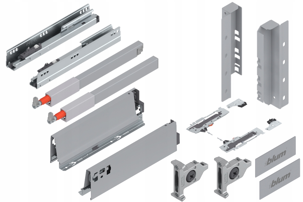 Blum Tandembox 270 Šuplík střední Tip-On C šedá