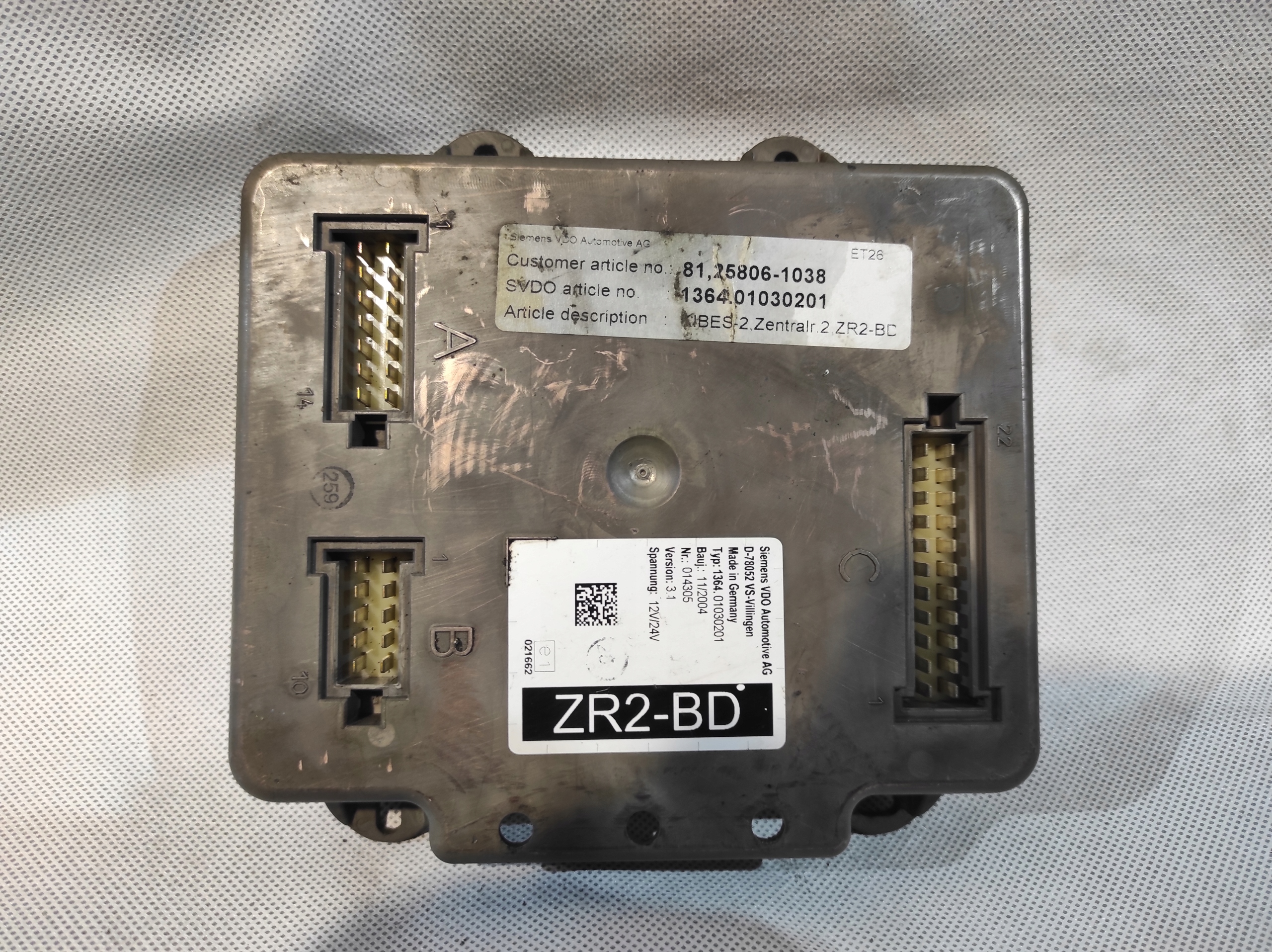 control unit module SIEMENS VDO D-78052 136421020101 81258061038