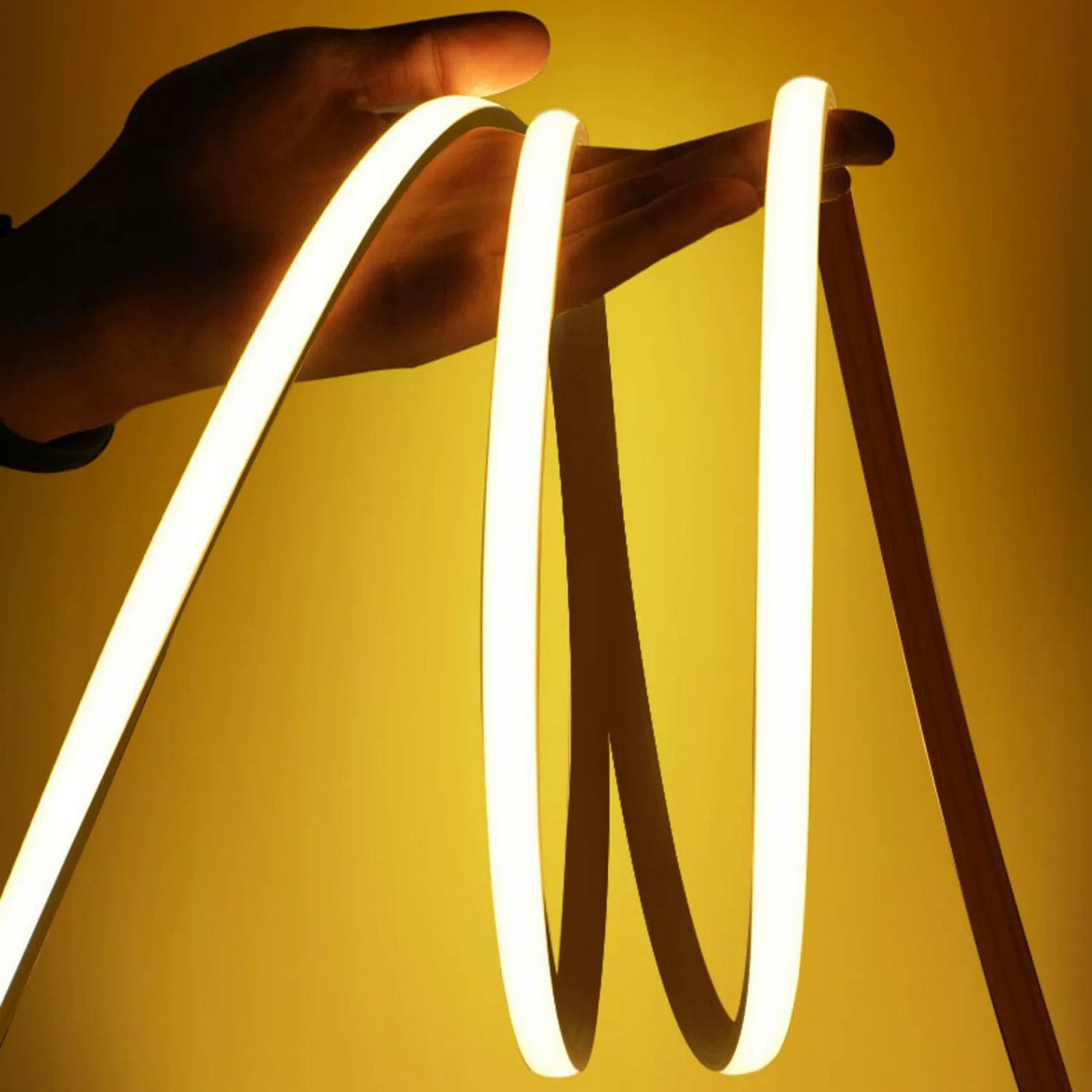 Taśma Led Cob 220V 288LEDs/m ip65 10m wodoodporna Neon Neutral Linia 11W/m