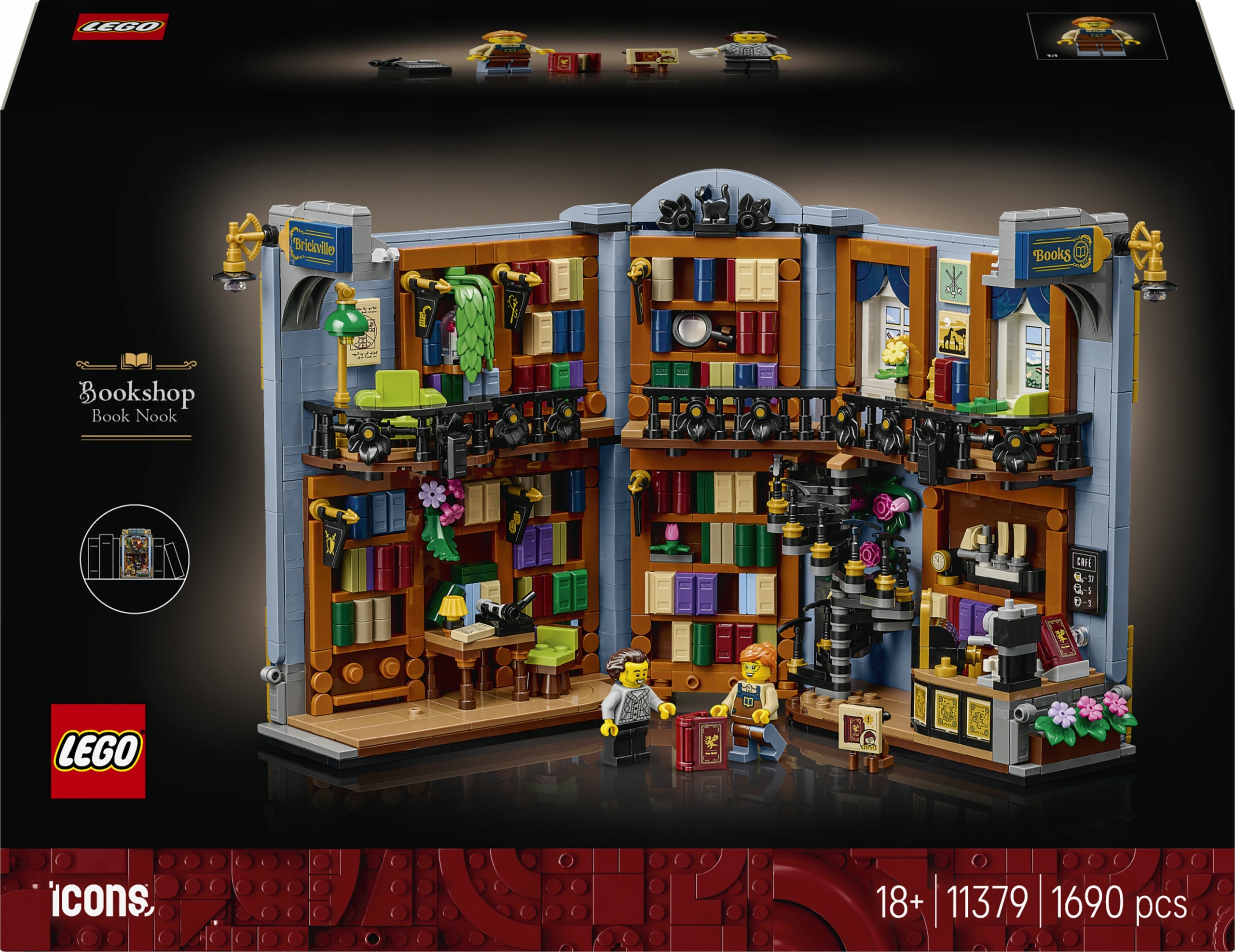 * Lego 11379 Icons Book nook: Księgarnia