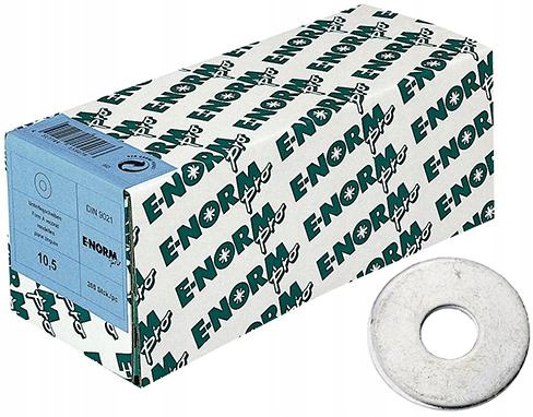 Bubnové podložky DIN9021 pozink 4,3 mm 2000 kusů E-NORMpro
