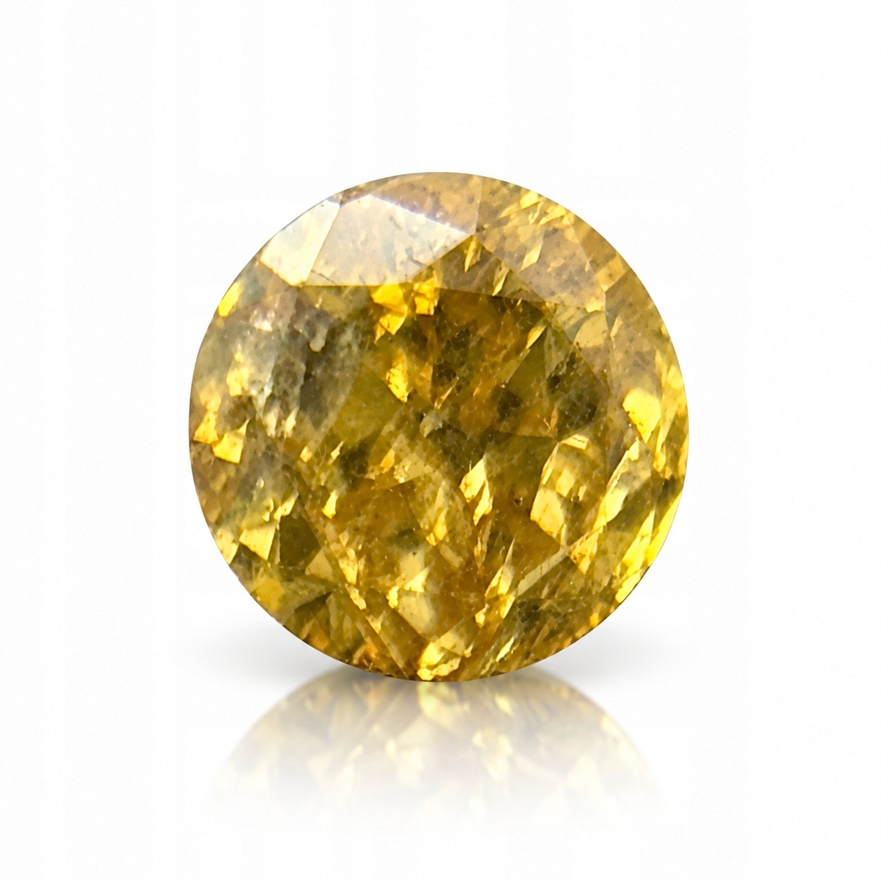 Přírodní diamant 0.03 ct Žlutý Briliant certifikát Wbd