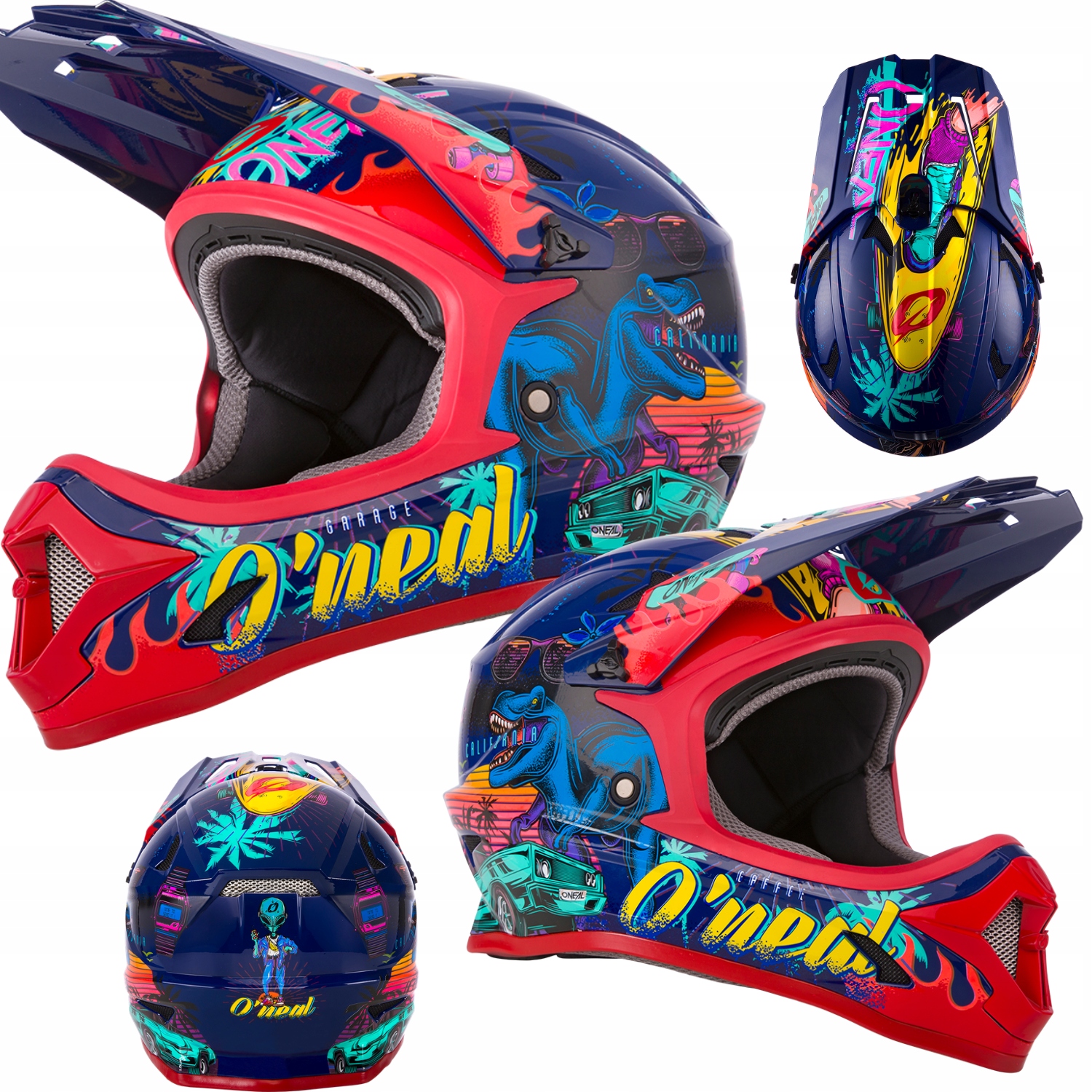 Kask rowerowy O'neal Sonus Rex r. M Mtb Bmx miasto dziecięcy enduro Dh