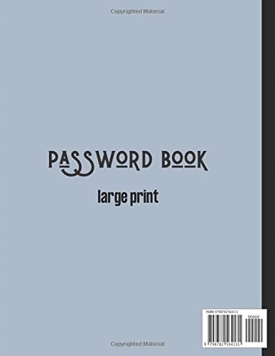 disse, ben Password Book with Alphabetical Tabs: Large Print Username and P Język publikacji angielski