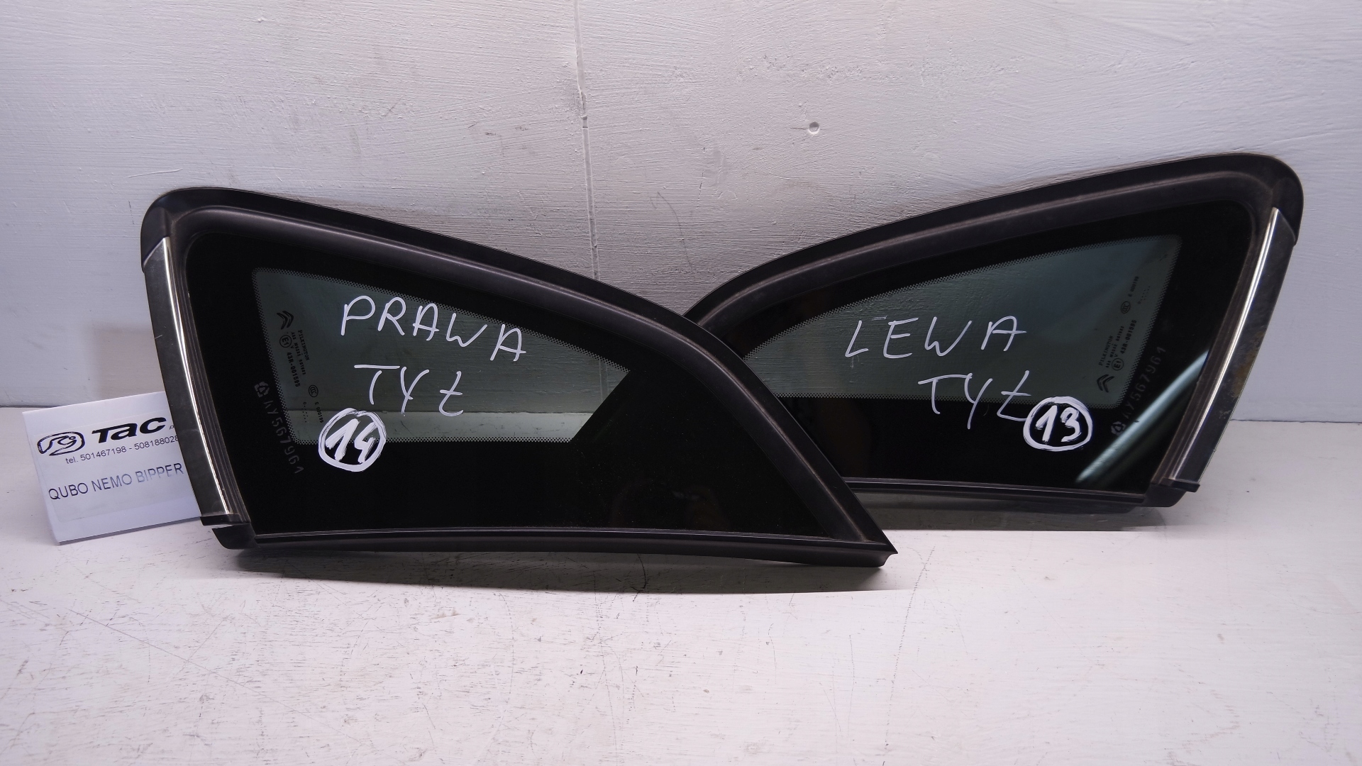 SZYBA KAROSERYJNA QUBO NEMO BIPPER Numer katalogowy części K67I5SIK77