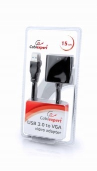 GEMBIRD Adapter USB 3.0 -> VGA czarny Zastosowanie USB, FireWire