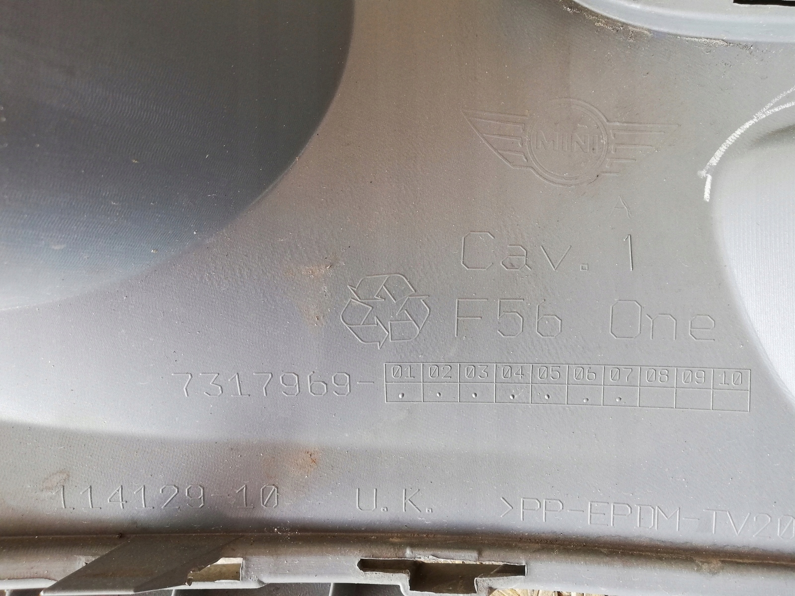 MINI COOPER ONE F56 14- bumper front front