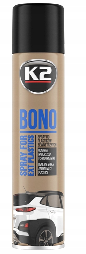 K2 Bono Środek Preparat Do Zderzaków Czernidło plastiku gumy auta opon felg