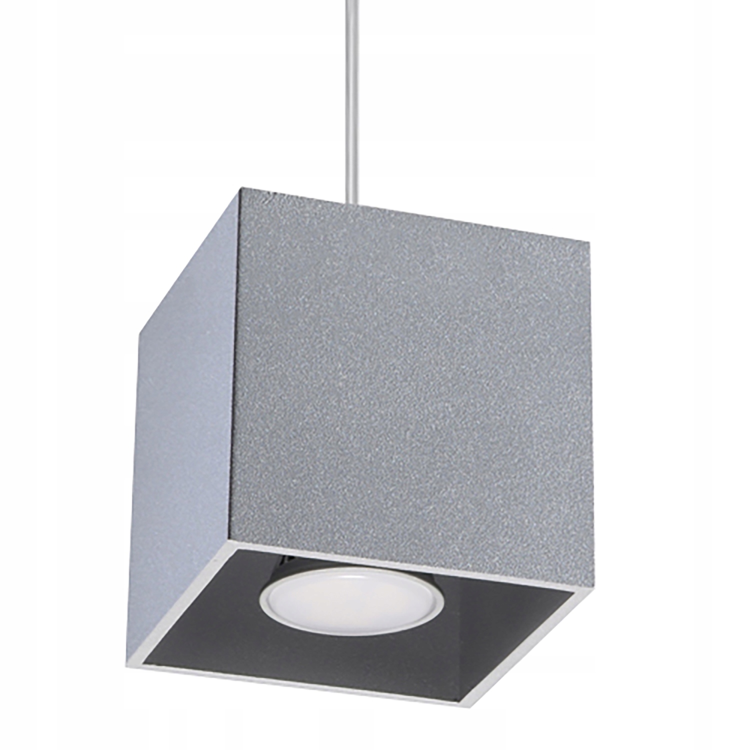 

Lampa Wisząca Sufitowa Na Sufit Quad Szary Sollux