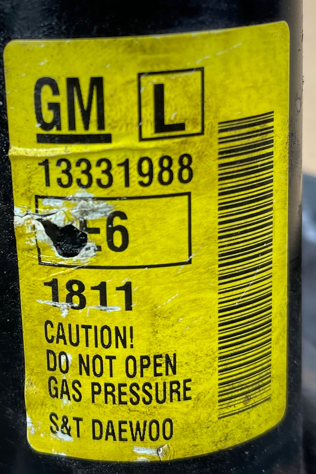 CHEVROLET CRUZE J300 shock absorber front left 13331988