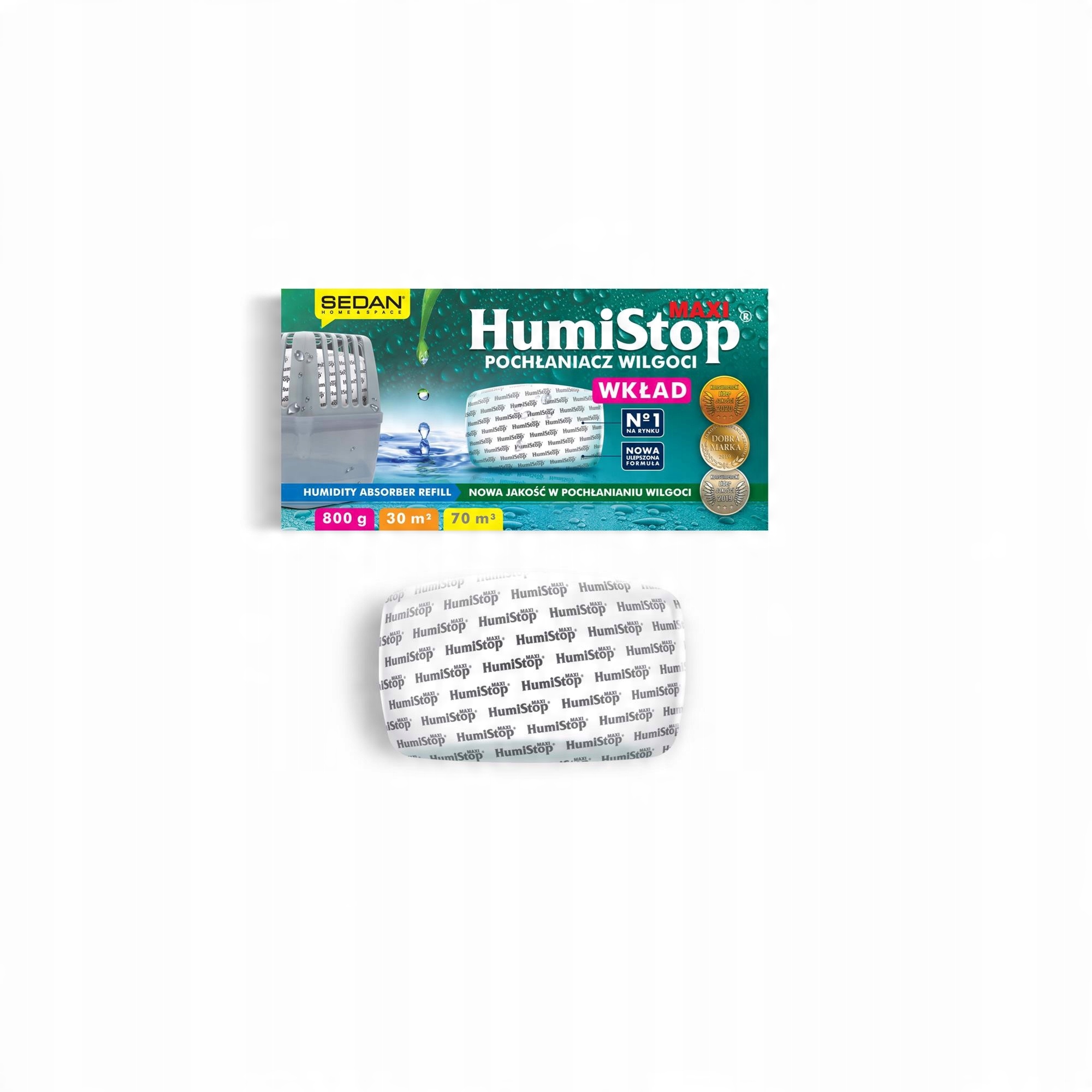 

Humistop Wkład Do Pochłaniacza Wilgoci Do 30M2/70M