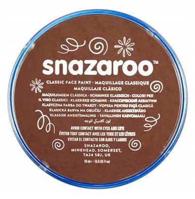 Snazaroo 18 ml JASNY BRĄZ farba do ciała
