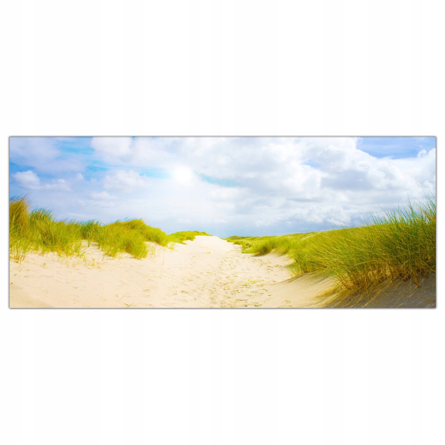 

Obraz Szklany Foto-obraz Wydmy Morze Plaża 125x50