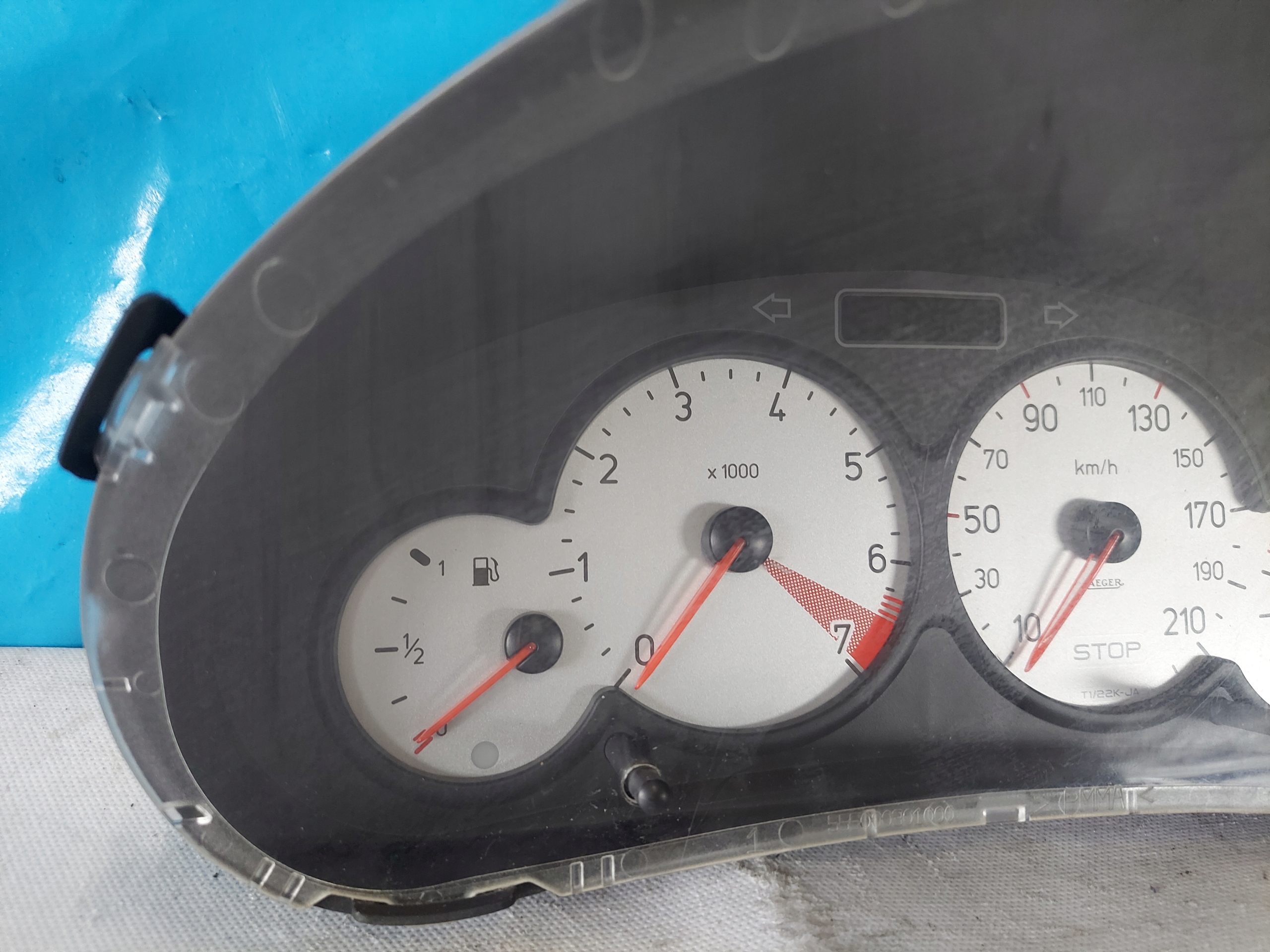 dials clock PEUGEOT 206 1.4 B 9655976380