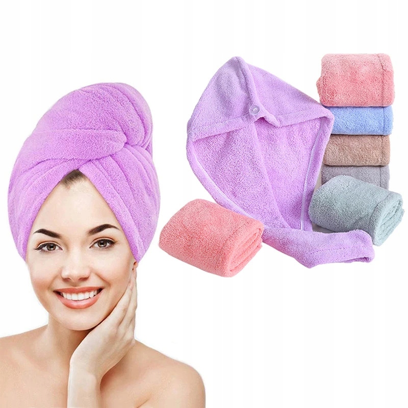 TURBAN DO SUSZENIA WŁOSÓW Z MIKROFIBRY RĘCZNIK NA GŁOWĘ GŁOWY Kod producenta ręcznik do włosów U067
