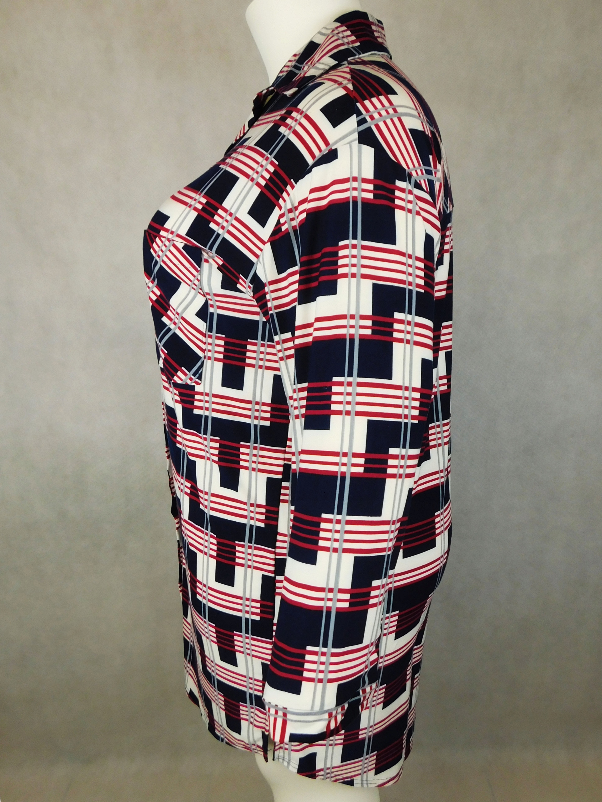 Tunika koszulowa krata 4XL - 58 / 60 Rozmiar 58