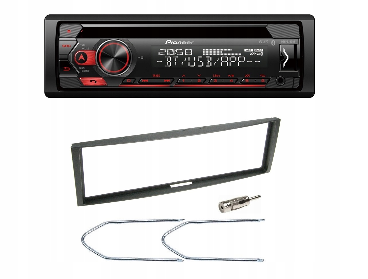 Pioneer DEH-S320BT Autorádio s Bluetooth CD MP3 Wav Renault Clio 3