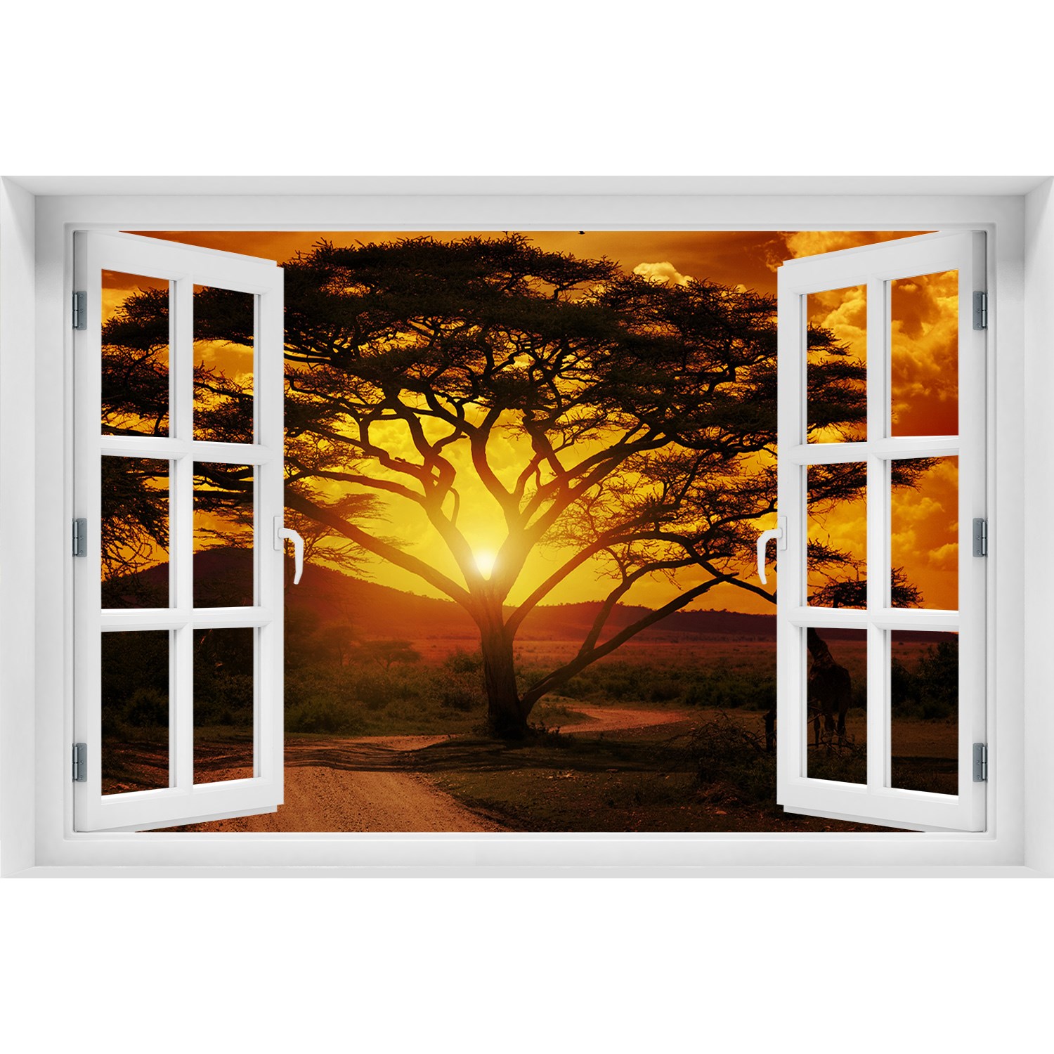 

Okno Naklejka ścienna Zachód Afryka 150x100