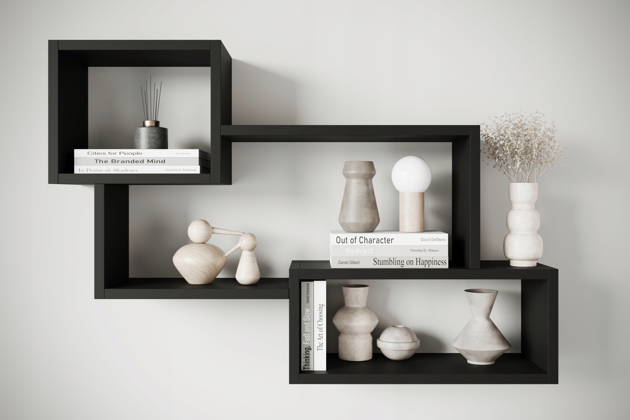 Półka wisząca TRIO 005 Czarny Grafit Marka KING-Meble