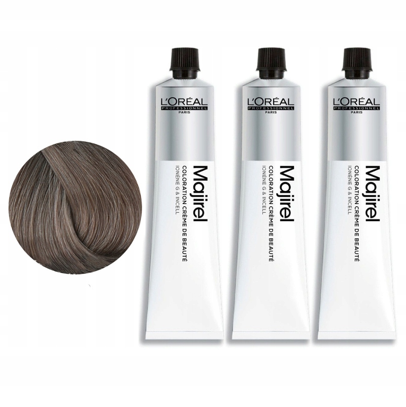 Loreal Majirel 7.12 3 x 50 ml blond popelavě-opalovací trvalá barva