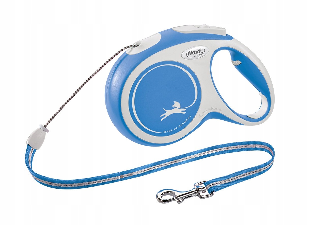 

Flexi New Comfort smycz M 8m linka niebieski