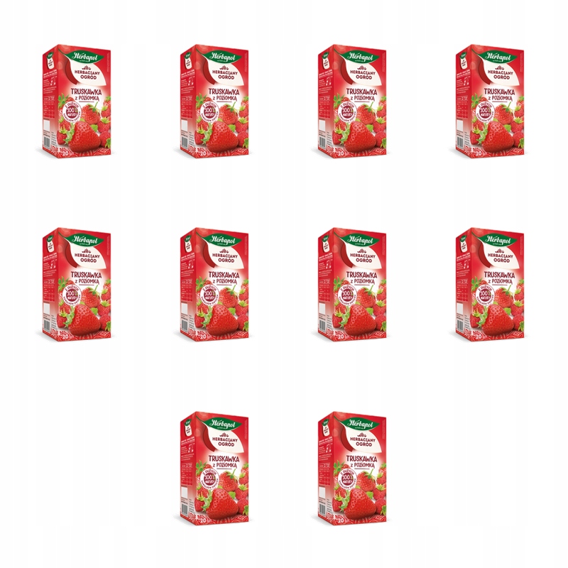 Čajová zahrada ovocná čajová směs jahoda s jahodou 20 tb/50 g X10
