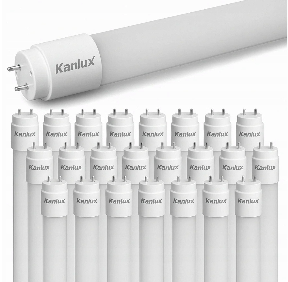 Sada 25 x Led podlhovastá žiarivka 120 cm T8 18W G13, neutrálna farba Kanlux