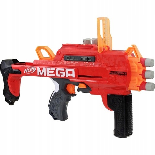 NERF N-STRIKE MEGA BULLDOG WYRZUTNIA HASBRO 6 STRZAŁEK KARABIN PISTOLET Bohater brak