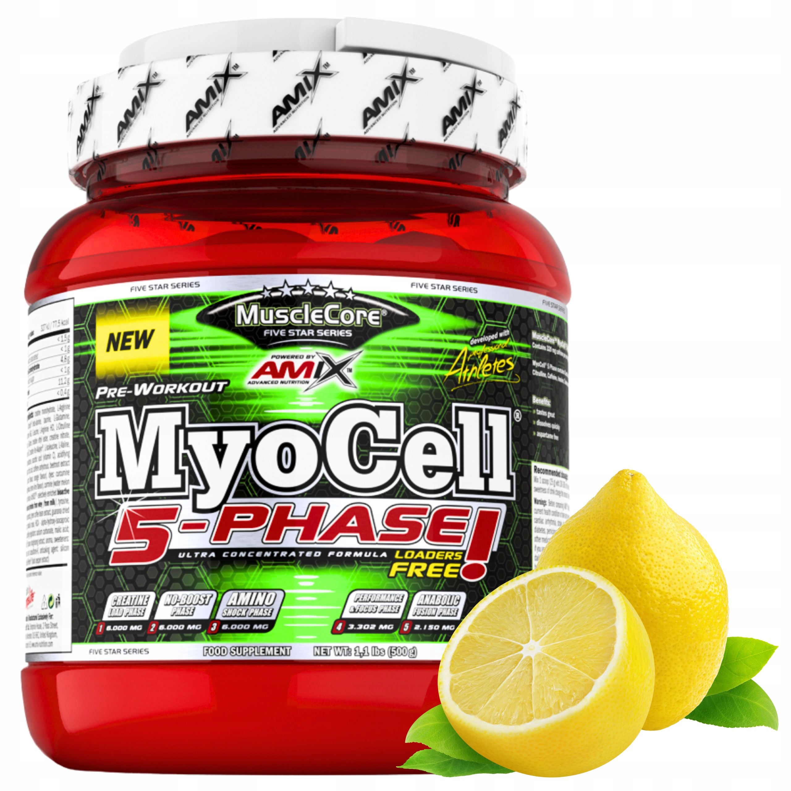 Nejsilnější předtréninkovka Aakg Citrulin Beta Alanin Amix MyoCell 500 g