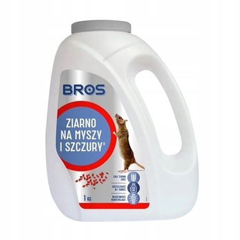 

Ziarno na myszy i szczury 1kg Bros