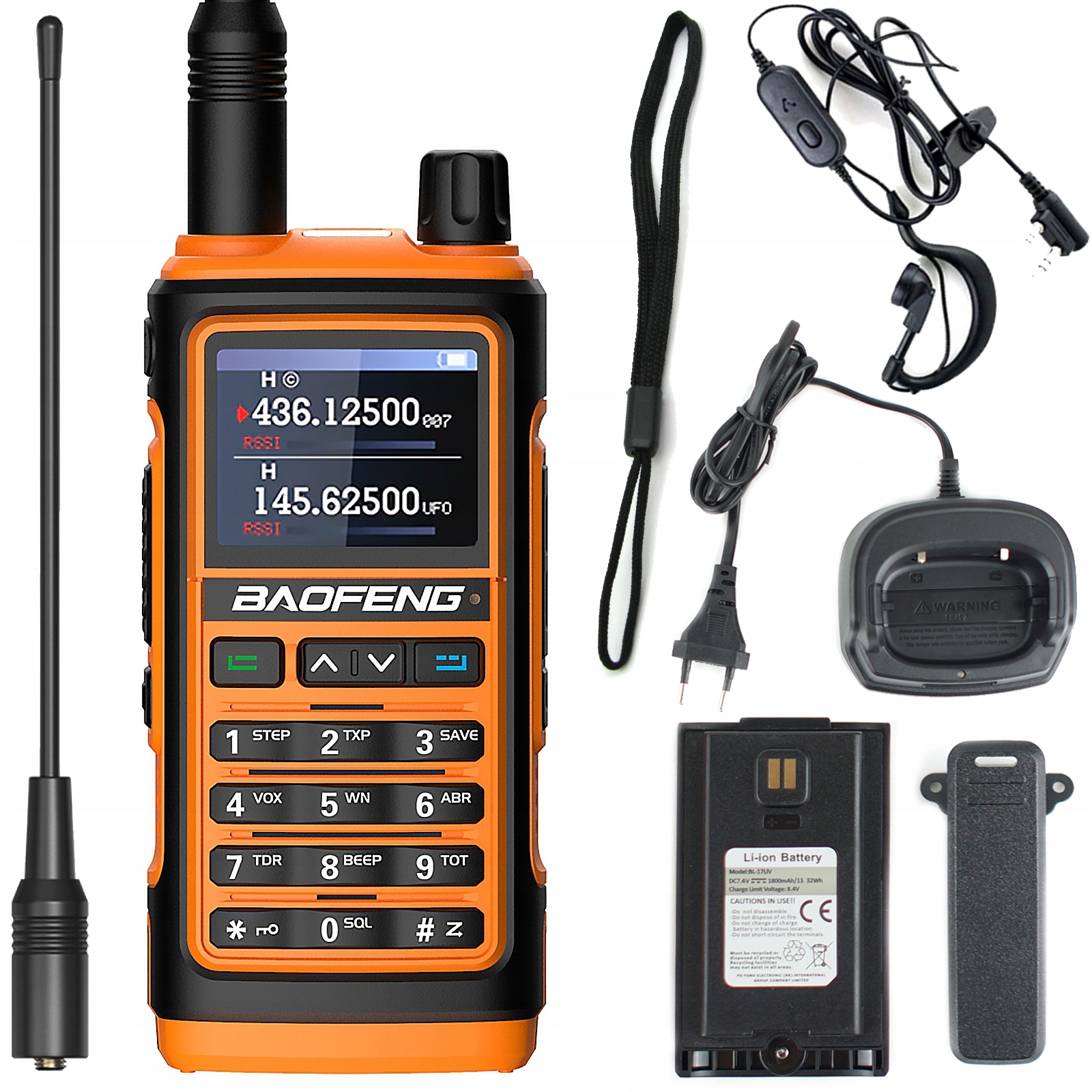Vysílačka radiotelefon Baofeng UV-17E Walkie Talkie Pmr Vhf Uhf Usb-c