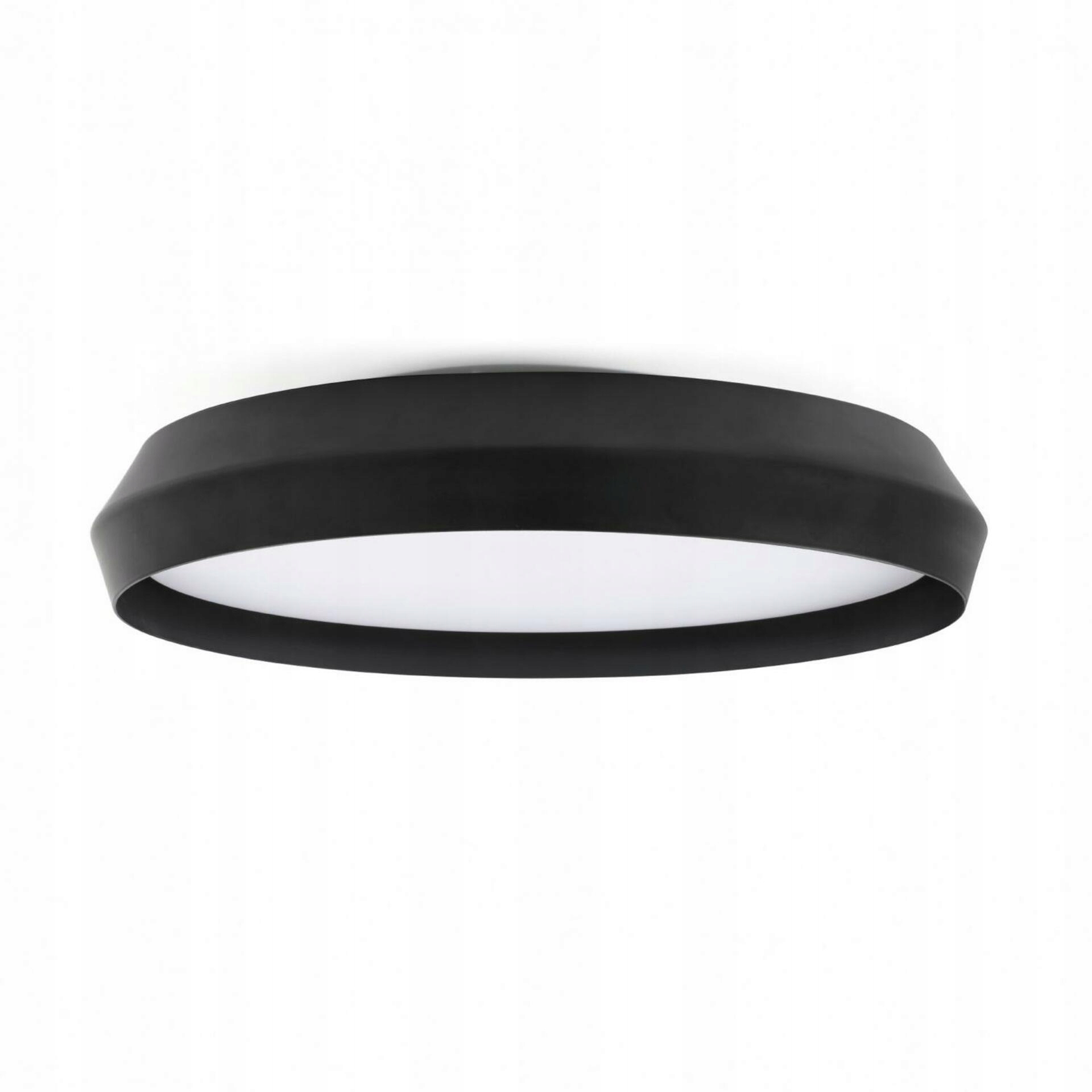 Faro Shoku 600 čierne Led svietidlo na strop a stenu, 40W, Ø60cm, CRI>90