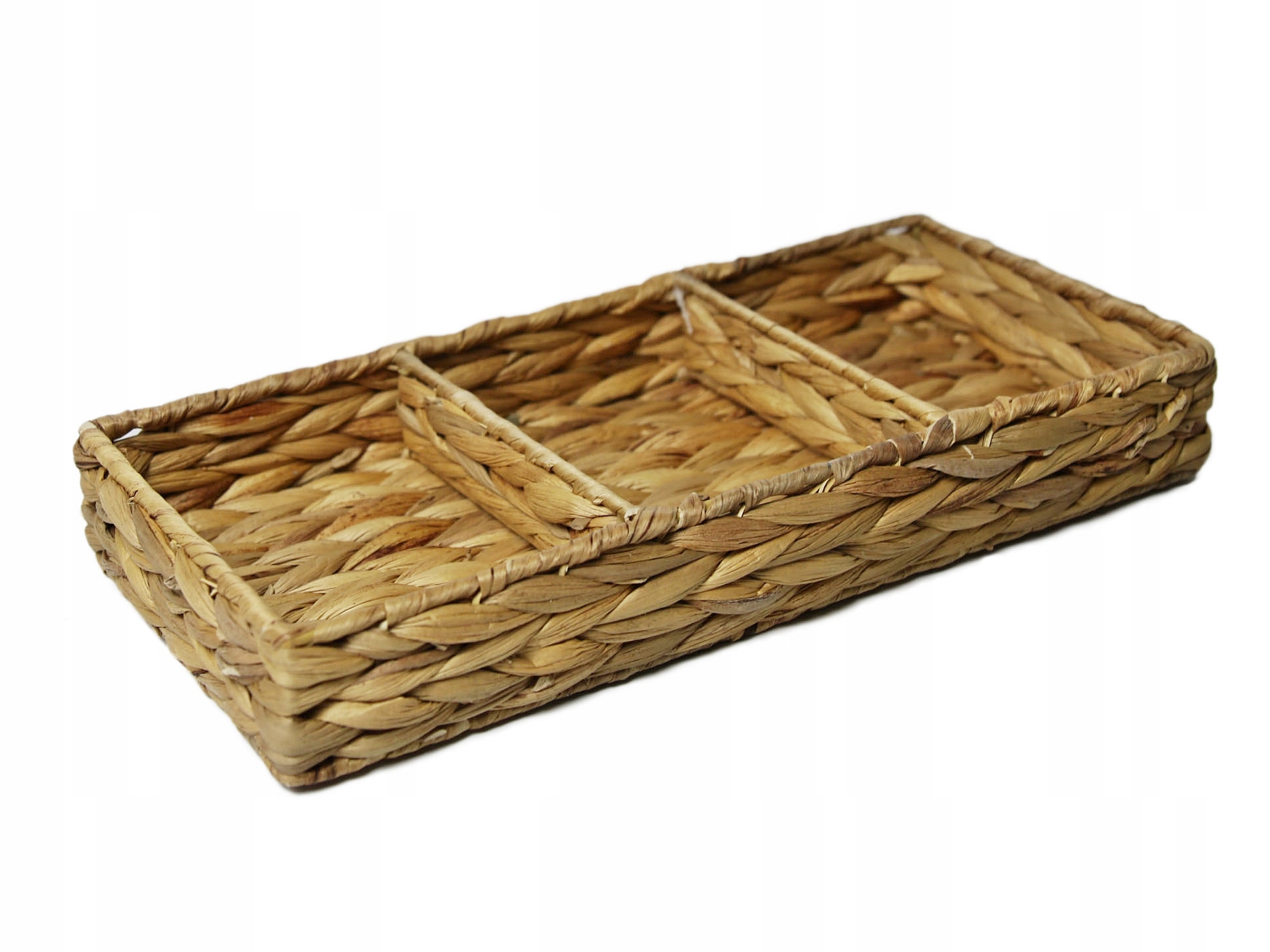 KOSZYK naturalny ORGANIZER potrójny LIŚĆ HIACYNTU