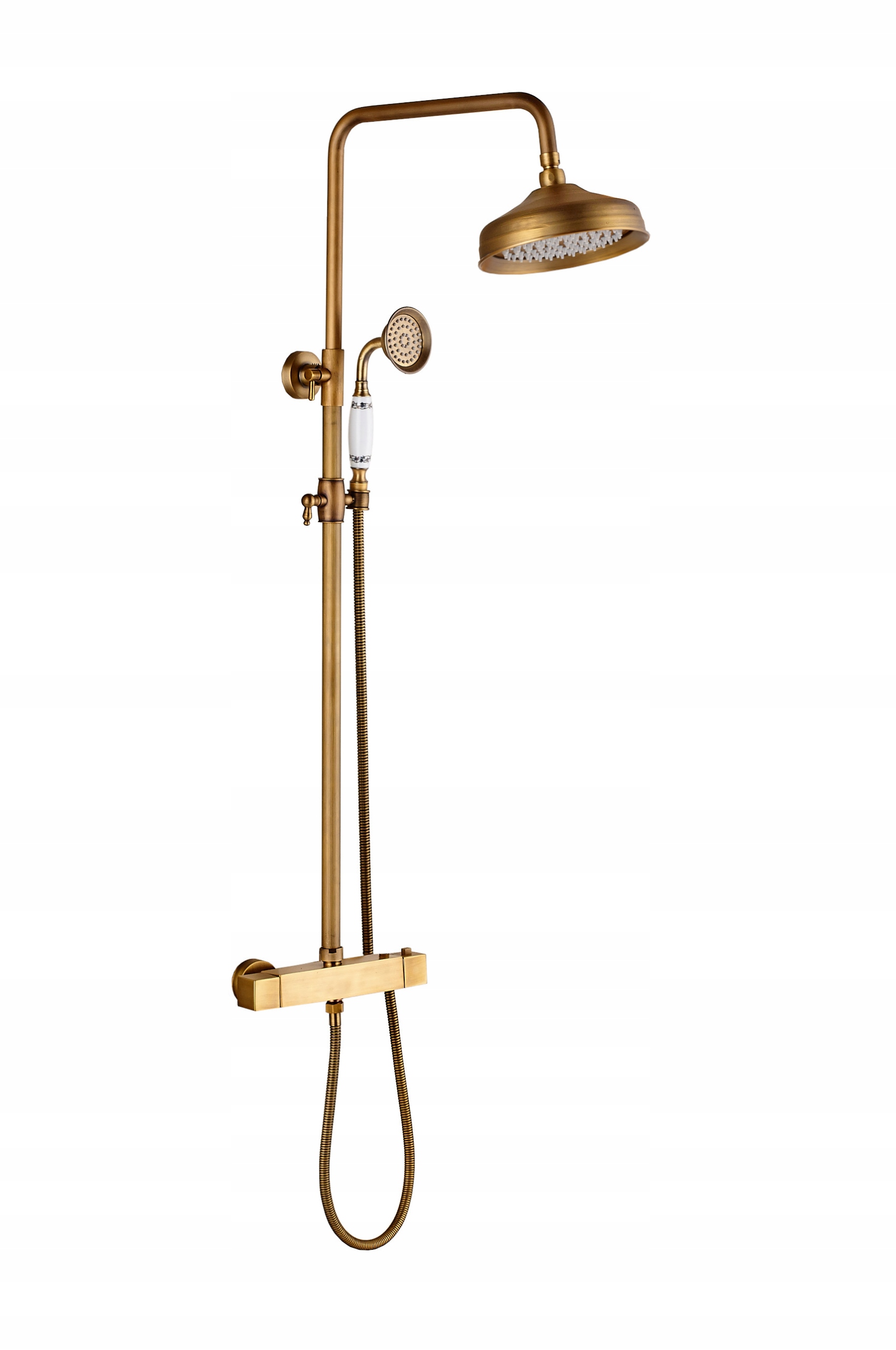 Retro Sprchová Súprava, Mosadz, Termostat