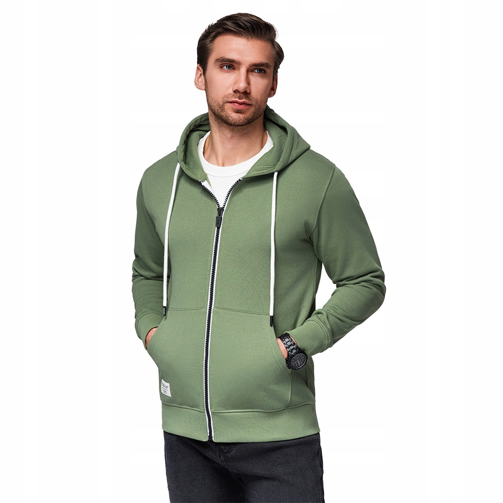 Pánská mikina Basic s kapucí , zelená, V3 OM-SSBZ-0178 XXL