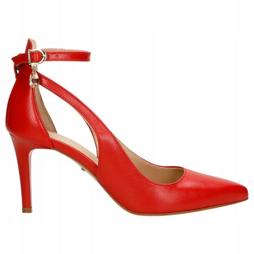 

Buty Wojas Czółenka damskie skóra czerwone r. 36