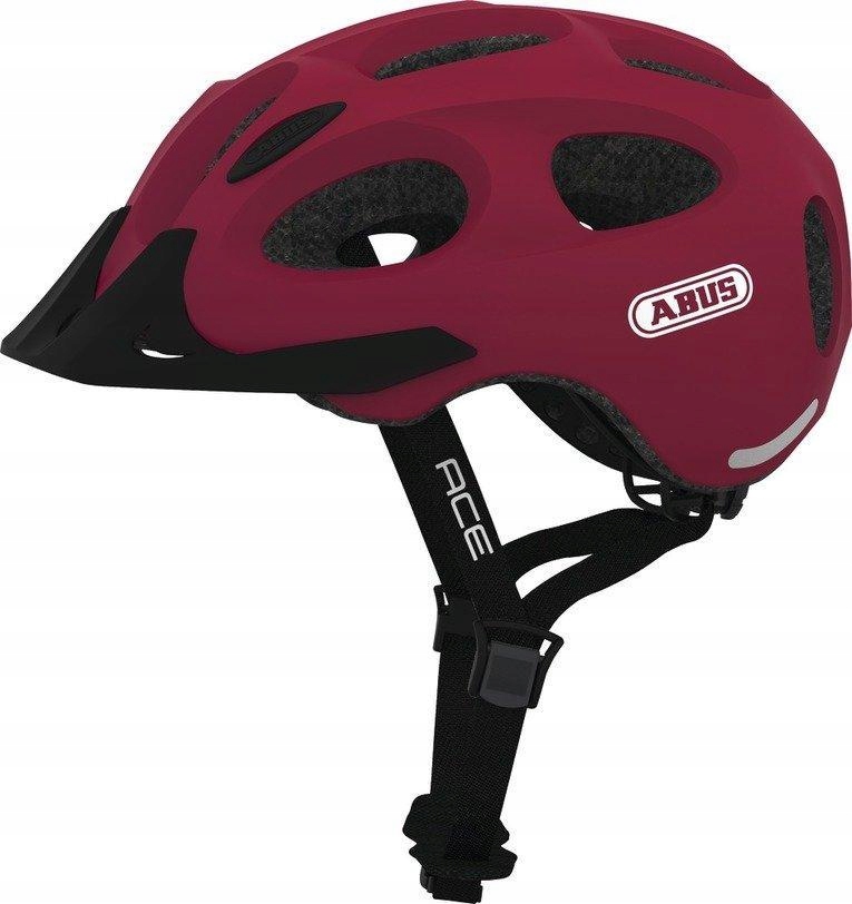 Cyklistická přilba Abus Youn-I Ace Led Cherry Red S 48-54 cm