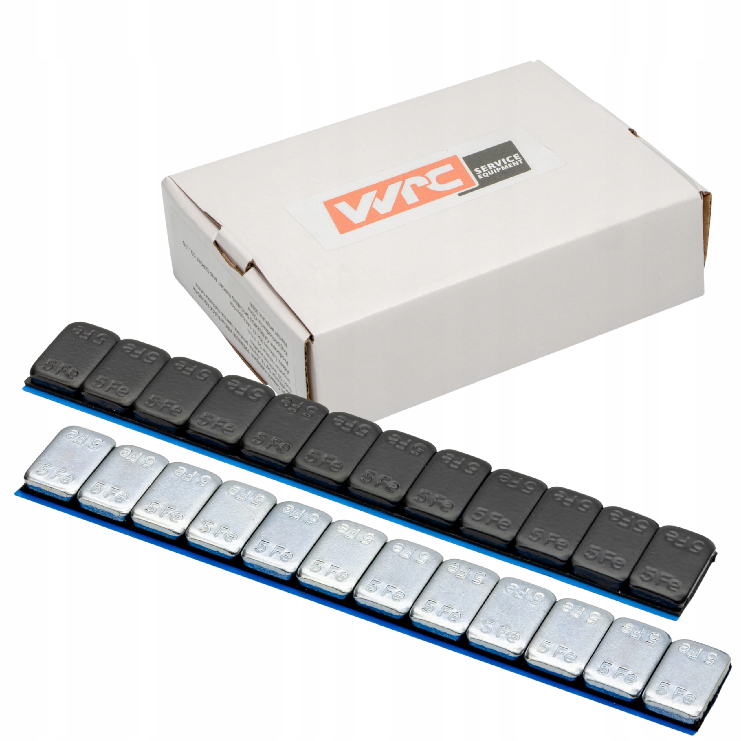 Ciężarki klejone do wyważania kół aluminiowych Wrc MIX 100szt ocynk, czarne