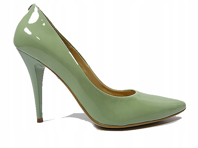 Pistáciové kožené lodičky Sala 39,5