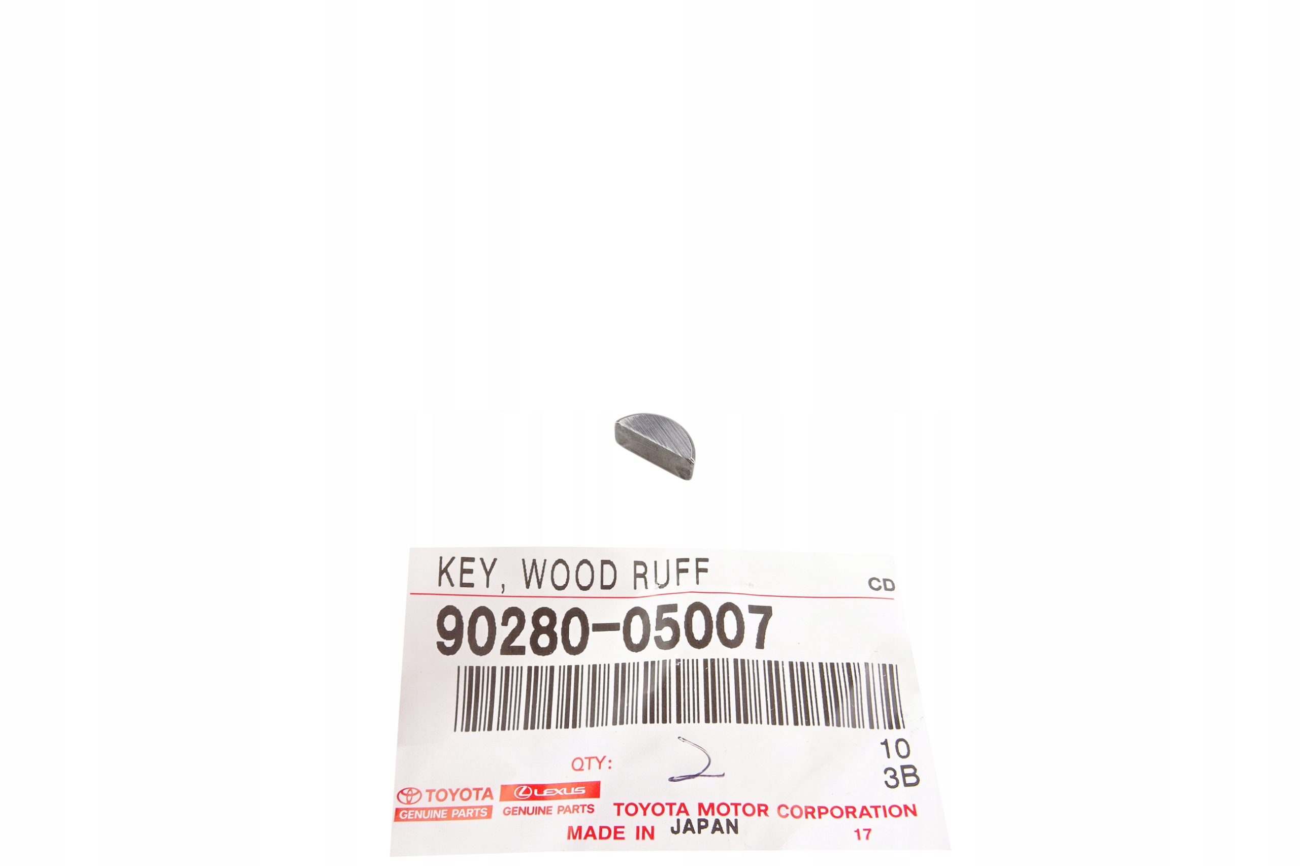 KLIN ZABEZPIECZENIE PIN KOŁA PASOWEGO WAŁU KORBOWEGO TOYOTA 2.0L DIESEL